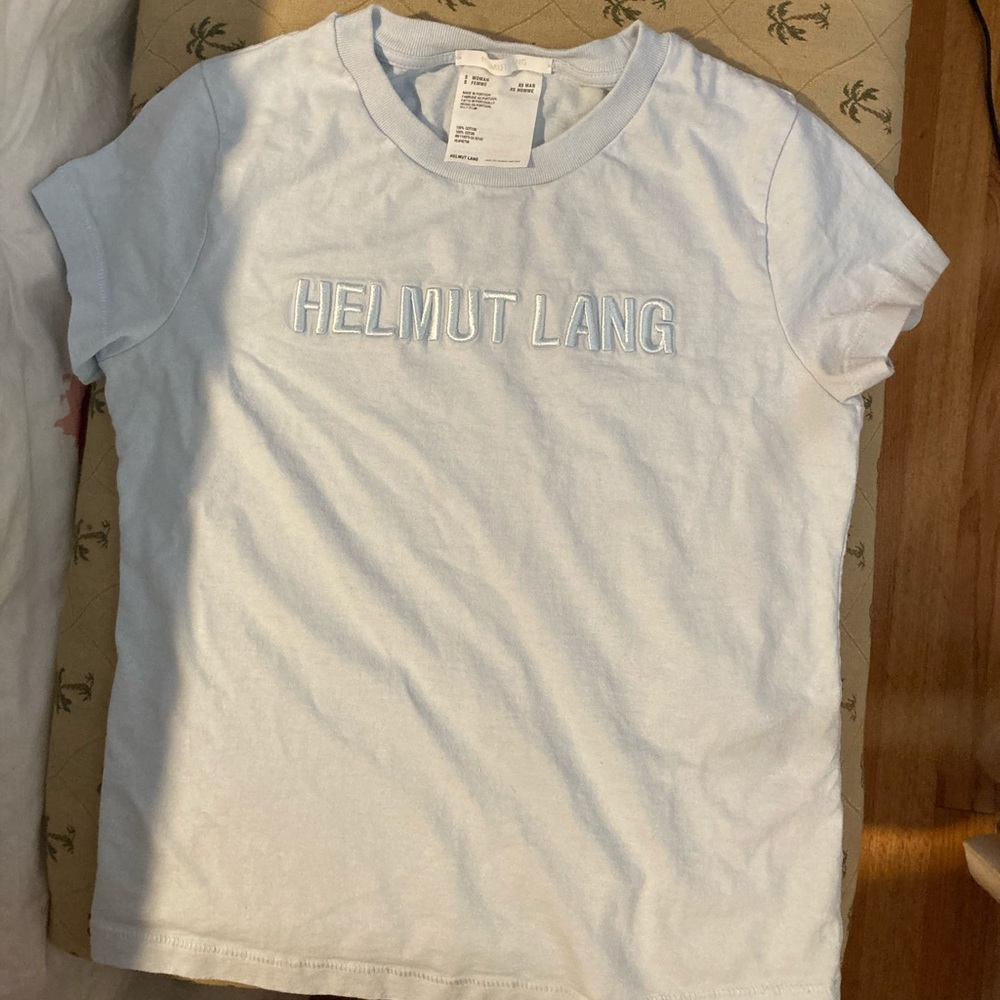 Helmut Lang Standard Logo Embroidered T-Shirt